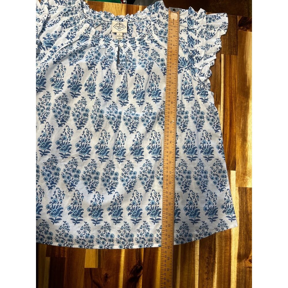 St John’s Bay women’s blouse, size large 100 % cotton - Picture 8 of 8